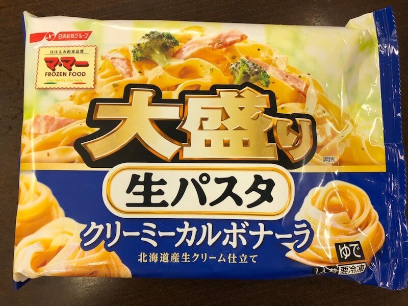 ママー大盛り生パスタクリーミーカルボナーラ