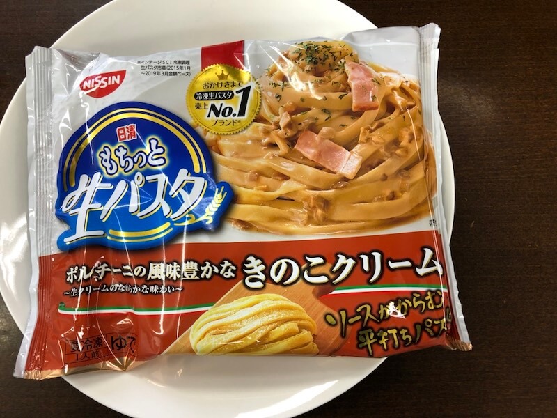 日清もちっと生パスタきのこクリーム